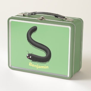 Niedliche Millipec-Cartoon-Abbildung Metall Brotdose