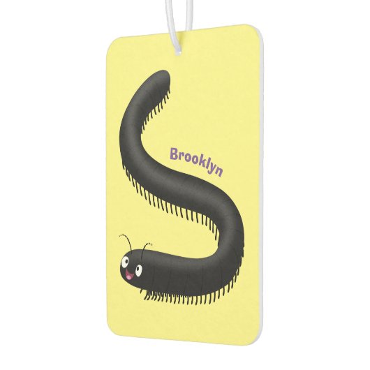 Niedliche Millipez-Cartoon-Abbildung Autolufterfrischer (Links)