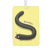 Niedliche Millipez-Cartoon-Abbildung Autolufterfrischer (Rückseite)