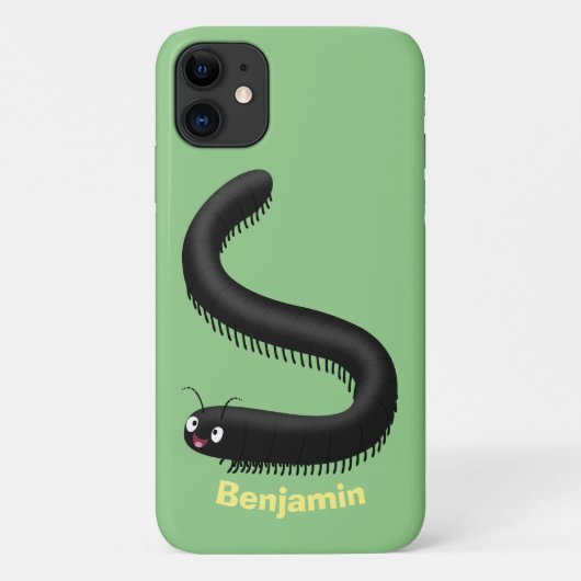 Niedliche Millipez-Cartoon-Abbildung Case-Mate iPhone Hülle (Rückseite)