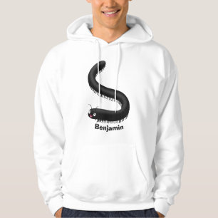 Niedliche Millipez-Cartoon-Abbildung Hoodie