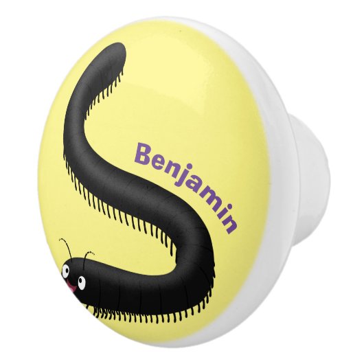 Niedliche Millipez-Cartoon-Abbildung Keramikknauf (Rechts)