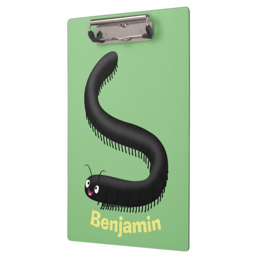 Niedliche Millipez-Cartoon-Abbildung Klemmbrett (Links)