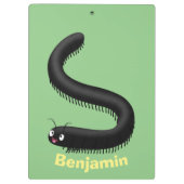 Niedliche Millipez-Cartoon-Abbildung Klemmbrett (Rückseite)