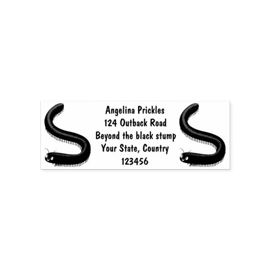 Niedliche Millipez-Cartoon-Abbildung Permastempel (Design)
