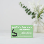 Niedliche Millipez-Cartoon-Abbildung Visitenkarte (Stehend Vorderseite)