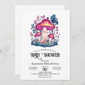 Niedliche Mini-Baby-Dusche Einladung (Vorne/Hinten)