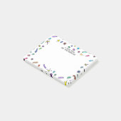 Niedliche Mini-Bugs und Mini-Tiere Post-it Klebezettel (angewinkelt)