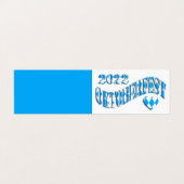 Niedliche Mini-Party Einladung Oktoberfest 2022 (Außenseite Aufgefaltet)