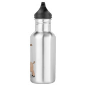 Niedliche Miniatur-Esel-Cartoon-Abbildung Edelstahlflasche (Rechts)