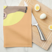 Niedliche Miniatur-Esel-Cartoon-Abbildung Geschirrtuch (Viertel Falte)