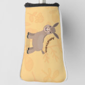 Niedliche Miniatur-Esel-Cartoon-Abbildung Golf Headcover (Rotieren 90)
