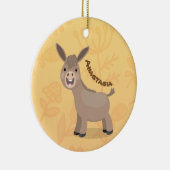 Niedliche Miniatur-Esel-Cartoon-Abbildung Keramik Ornament (Rechts)