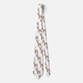 Niedliche Miniatur-Esel-Cartoon-Abbildung Krawatte (Vorderseite)