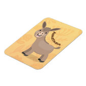 Niedliche Miniatur-Esel-Cartoon-Abbildung Magnet (Linke Seite)