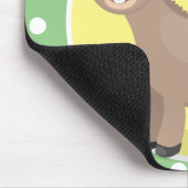 Niedliche Miniatur-Esel-Cartoon-Abbildung Mousepad (Ecke)