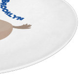 Niedliche Miniatur-Esel-Cartoon-Abbildung Schneidebrett (Ecke)