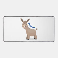 Niedliche Miniatur-Esel-Cartoon-Abbildung