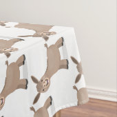 Niedliche Miniatur-Esel-Cartoon-Abbildung Tischdecke (Beispiel)