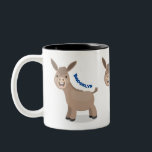 Niedliche Miniatur-Esel-Cartoon-Abbildung Zweifarbige Tasse<br><div class="desc">Dieser niedliche Esel wird im lustigen Cartoon-Stil gezeichnet,  für die Stille der Höfe! Schön,  dass Sie alle Ihre Artikel markieren können.</div>
