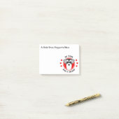 Niedliche Miniaturschnauzer-Mama oder Vater Post-it Klebezettel (Auf Schreibtisch)