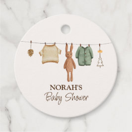 Niedliche Minimal Boho Winter Boy Clothes Kinderdu Geschenkanhänger