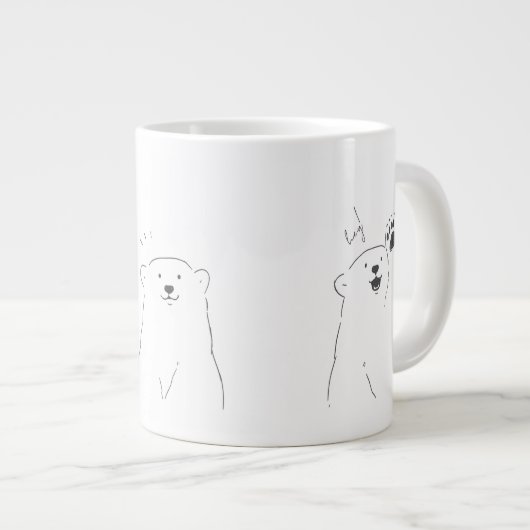 niedliche minimale Tasse (Vorderseite Rechts)