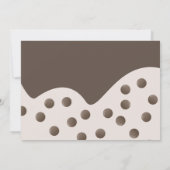 Niedliche Minimalistische Boba Bubble Tea Einladun Einladung (Rückseite)