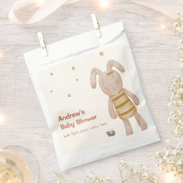 Niedliche Minimalistische Boho Bunny Toy Babydusch Geschenktütchen