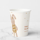 Niedliche Minimalistische Boho Bunny Toy Babydusch Pappbecher (Rechts)