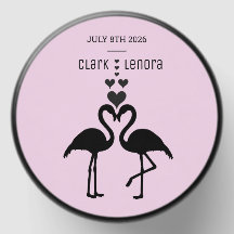 Niedliche Minimalistische Flamingos in Liebe Roman