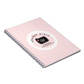 Niedliche Minimalistische Fotograf-Kamera Schwarz Notizblock (Rechte Seite)