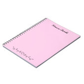 Niedliche Minimalistische Herz Grünpflanzen Blätte Notizblock (Linke Seite)