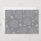 Niedliche Minimalistische Jungle Safari Tiere 1. G Einladung (Rückseite)