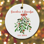 Niedliche Minimalistische Oma und Opa Ornament