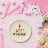 Niedliche Minimalistische Retro Mitteljahrhundert Pappteller (Party)