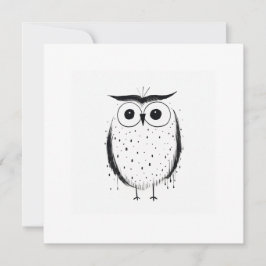 Niedliche Minimalistische Schale - Handgezeichnete Feiertagskarte