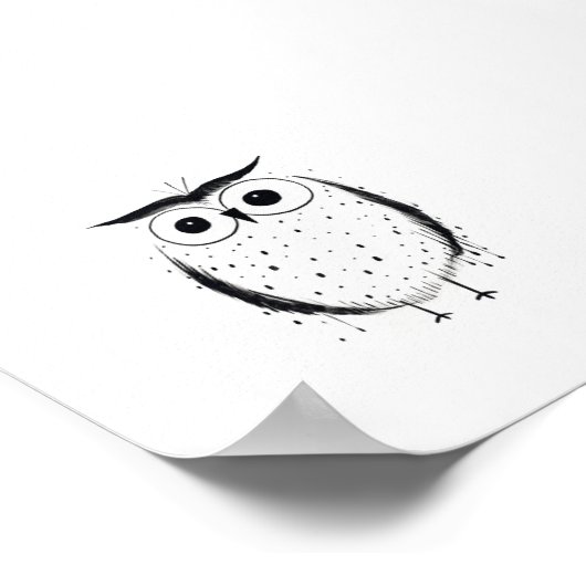 Niedliche Minimalistische Schale - Handgezeichnete Poster (Ecke)