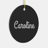 Niedliche Minimalistische Skripttypografie Name Sc Keramik Ornament (Rechts)