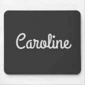 Niedliche Minimalistische Skripttypografie Name Sc Mousepad (Vorne)