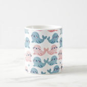 Niedliche Minimalistische Tasse 🦭 💙 💗 (Mittel)