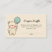 Niedliche Minimalistische Vorwartung Windeln Begleitkarte (Vorderseite)