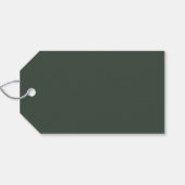 Niedliche Minimalistische Weihnachten | Deep Fores Geschenkanhänger (Rückseite Horizontal)