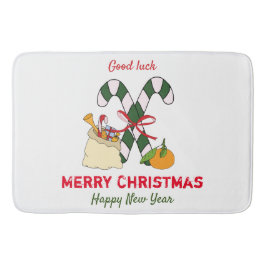Niedliche Minimalistische Weihnachten und Neues Ja Badematte