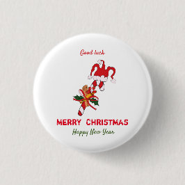 Niedliche Minimalistische Weihnachten und Neues Ja Button