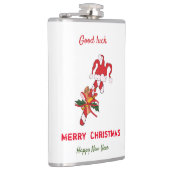 Niedliche Minimalistische Weihnachten und Neues Ja Flachmann (Rechts)