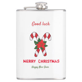 Niedliche Minimalistische Weihnachten und Neues Ja Flachmann