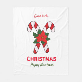 Niedliche Minimalistische Weihnachten und Neues Ja Fleecedecke