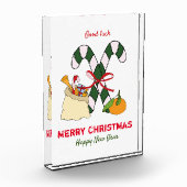 Niedliche Minimalistische Weihnachten und Neues Ja Fotoblock (Links)