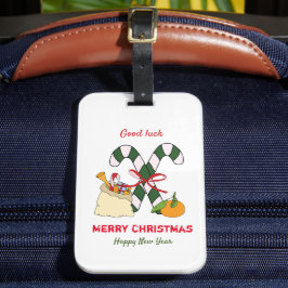 Niedliche Minimalistische Weihnachten und Neues Ja Gepäckanhänger